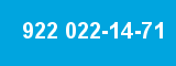 922 022-14-71
